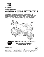 Preview for 2 page of Dynacraft BMW S1000RR Owner'S Manual