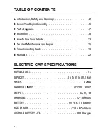 Preview for 3 page of Dynacraft BMW S1000RR Owner'S Manual