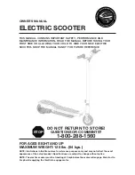 Preview for 1 page of Dynacraft E-Scooter Owner'S Manual