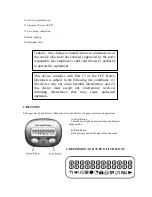 Preview for 3 page of DynaFine Legend Installation And Operating Instruction Manual