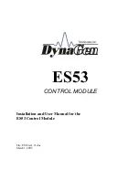 DynaGen ES53 Installation And User Manual preview