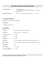 Предварительный просмотр 3 страницы DynaGen GSC200 Installation And User Manual