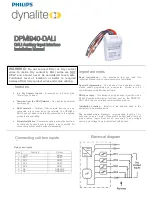 Dynalite DPMI940-DALI Installation Manual preview