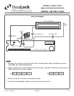 Предварительный просмотр 10 страницы DynaLock 3101B-TJ101 Wiring Instructions