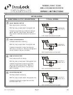 Предварительный просмотр 9 страницы DynaLock 3101C-TJ101 Wiring Instructions