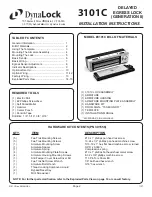 Preview for 2 page of DynaLock 3101C Installation Instructions Manual