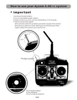 Preview for 3 page of Dynam Meteor EDF rC Jet Quick Manual