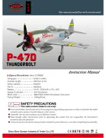 Предварительный просмотр 1 страницы Dynam P-47D thunderbolt Instruction Manual