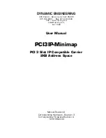 Preview for 1 page of Dynamic Engineering PCI3IP-Minimap User Manual