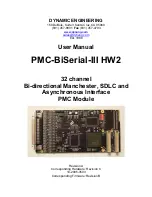 Dynamic Engineering PMC-BiSerial-III HW2 User Manual предпросмотр