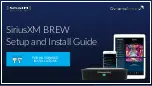 Preview for 1 page of Dynamic Media SiriusXM BREW Setup And Install Manual