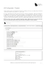 Предварительный просмотр 10 страницы Dynamic Projection JCD Manual