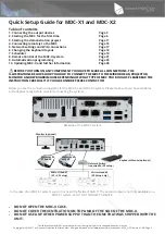 Preview for 2 page of Dynamic Projection MDC-X Quick Setup Manual And Manual