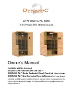 Preview for 1 page of Dynamic Saunas DYN-5830 Owner'S Manual