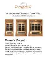 Preview for 1 page of Dynamic Saunas DYN-6108-01 Owner'S Manual