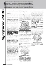 Preview for 7 page of Dynamic 551.030 User Manual