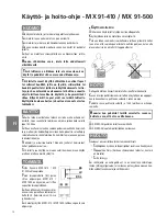 Предварительный просмотр 18 страницы Dynamic Master MX 91-410 User Manual