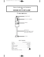 Preview for 2 page of Dynamic MX-91 User Manual