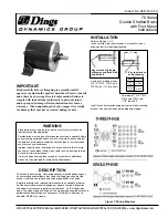 Dynamics Dings 70 Series Instructions preview