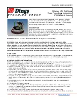 Dynamics Dings 71010-EC6S Instructions Manual preview