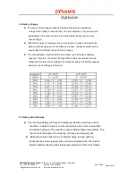 Preview for 5 page of Dynamis lead-line Technical Manual