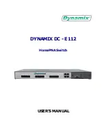 Dynamix DC-E112 User Manual preview