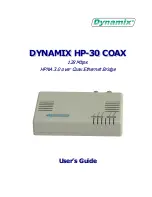 Preview for 1 page of Dynamix Dynamix HP-30 Coax User Manual