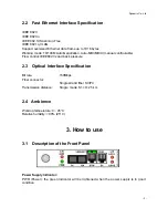 Preview for 6 page of Dynamix FIBERMIX 2201 User Manual