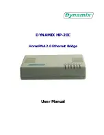 Dynamix HP-20C User Manual preview