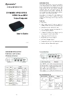 Предварительный просмотр 1 страницы Dynamix HP-52/S FXS User Manual