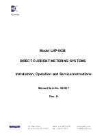 Предварительный просмотр 1 страницы DynAmp LKP-8024 Installation, Operation And Service Instructions