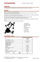 Preview for 6 page of Dynapac BG49 Series Instructions And Spare Parts Catalogue