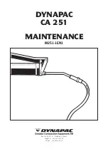 Preview for 1 page of Dynapac CA 251 Maintenance Manual