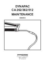 Preview for 1 page of Dynapac CA 262 Series Maintenance Manual