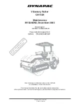 Preview for 3 page of Dynapac CA152A Maintenance Manual