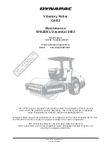 Предварительный просмотр 3 страницы Dynapac CA152D Maintenance Manual