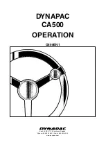 Dynapac CA500 Series Operation preview