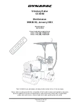 Предварительный просмотр 3 страницы Dynapac CC 82 Maintenance Manual