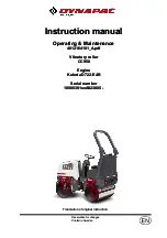 Dynapac CC950 Instruction Manual preview