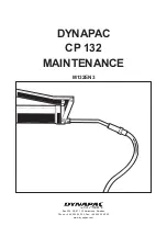 Preview for 1 page of Dynapac CP 132 Maintenance Manual