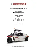 Dynapac CP2700 Instruction Manual preview