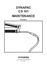 Preview for 1 page of Dynapac CS 141 Maintenance Manual