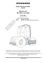 Preview for 3 page of Dynapac CS 141 Maintenance Manual