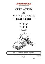 Preview for 1 page of Dynapac F 121 C Operation & Maintenance Manual