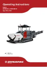 Dynapac MF2500CM Operating Instructions Manual preview