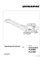 Preview for 1 page of Dynapac PL2000S Operating Instructions Manual