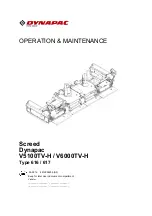 Preview for 1 page of Dynapac V5100TV-H Application, Operation & Maintenance