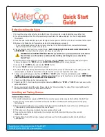 DynaQuip Controls WaterCop Pro Quick Start Manual preview