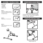 Предварительный просмотр 2 страницы dynarex Pedal Exerciser Folding Quick Start Manual