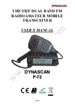 Dynascan P-72 User Manual предпросмотр